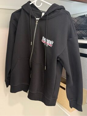 Black Zip Hoodie